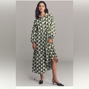 Anthropologie Bettina Tiered Midi Dress